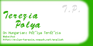 terezia polya business card